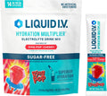 Liquid I.V. Sugar-Free Hydration Multiplier - Ring Pop Cherry - Hydration Powder Packets | Electrolyte Powder Drink Mix | Convenient Single-Serving Sticks | 8 Vitamins & Nutrients | 1 Pack (14 Servings)